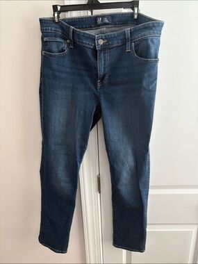 GAP Medium Indigo Straight-Leg Jeans